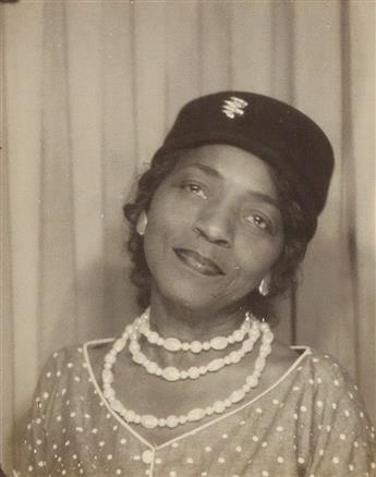 (PHOTO BOOTH) A group of 52 stunning photo booth and arcade portraits, most of which show the same African American woman.